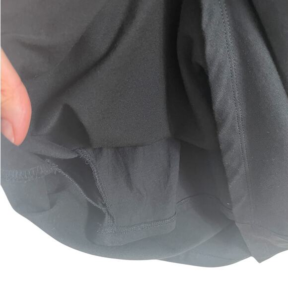 Athleta Della Ruched Sleeveless Tank Dress Athleisure Minimalist Black Size M - Picture 7 of 10